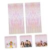 ULDIGI 2sets Rain Tinsel Curtains Party Backdrop for Birthday Celebrations Lightweight and Easy to Photo Prop for Festivals and Special Events view 2