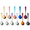 APENXIAOY Stainless Steel Round Spoon Drink Porridge Thickened Dessert Soup Spoon view 2
