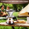 Pour Over Coffee Dripper 1-4 Cup 800 Mesh Inner Mesh Reusable Pour Over Filter Stainless Steel Coffee Strainer for Travel Coffee Dripper Easy to Clean Paperless Pour Over Coffee Maker view 4