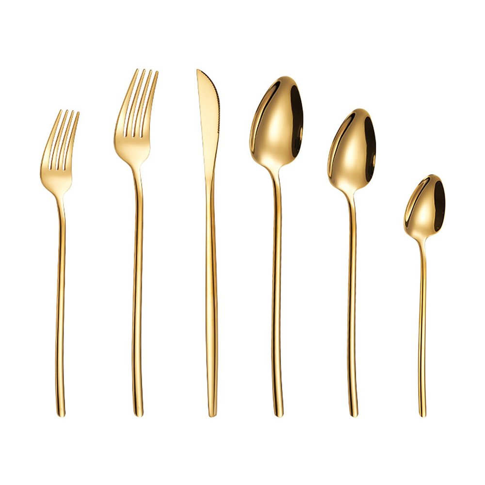 72-Pcs Extended Handle Silverware Set Flatware Set for 12 Forks and Spoons Set Mirror Polished Smooth Edges Cutlery Set, Ergonomic Handle, Dishwasher Safe for Formal Occasions & Family Gatherings