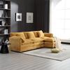 112" Modular Sectional Sofa, Convertible L Shaped 3-Seat Sofa Couch with Chaise Sectional Couches,Comfy Polyester Upholstered Sofa Sleeper for Living Room,Apartment, Studio, Office (Yellow Cloud Sofa) view 1