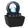 oaxroe Desk Fountain Tabletop Water Fountain Indoor Desktop Fountain with Rolling Ball Waterfall Fountain for Modern Home Decor Office 7 Inch Water Fountain Indoor(B) view 1