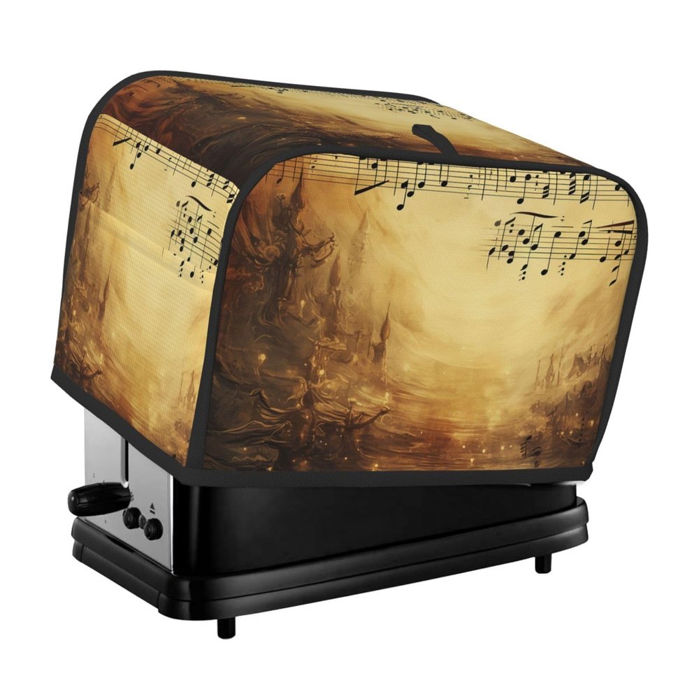 2 Slice Toaster Covers Bread Machine Cover Quilted Dustproof Fingerprint Protectors Small Washable Appliance Cover Sheet Music Bread Maker Dust Protection Universal Size