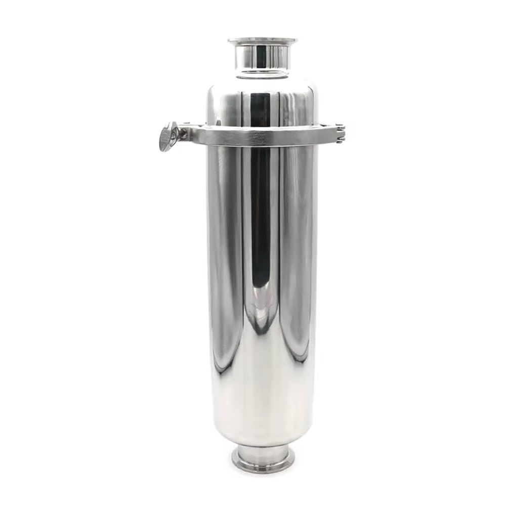 1.5" Tri Clamp Inline Filter 304SS - 20-500 Mesh Beer/Wine Strainer - 38mm Pipe Fit - Sanitary Polished Homebrew(250 Mesh)