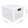 Lybunair Plastic Refrigerator Lock Box, Secure Food Storage Container with Design, Multi Purpose Cabinet for Drug, First Aid Supplies, and Valuables (White and Transparent Frame) view 3