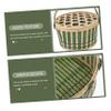 2pcs Handheld Woven Storage Basket Easter Organizer Container for Toys and Sundries Style Comfortable Handles Rustic Home Decor view 4