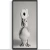 Duck Bathroom Wall Art Print Poster, Animal Restroom Toilet Paper Decor Posters Prints Home Picture Painting Artwork Gallery 144 (Duck, 10"L x 8"W, Black Frame) view 1