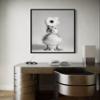 Duck Bathroom Wall Art Print Poster, Animal Restroom Toilet Paper Decor Posters Prints Home Picture Painting Artwork Gallery 144 (Duck, 10"L x 8"W, Black Frame) view 2
