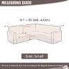HDCAXKJ Sectional Couch Cover L Shape Stretch Sofa Covers Washable Jacquard Corner Couch Slipcover Non Slip Sectional Slip Cover U Shaped Furniture Protector for Pets Dogs (Light Beige, Small) view 2
