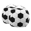 HOLIDYOYO 2pcs Soccer Pattern Stuffed Animal Storage Bag Soft Multi-Functional Bean Bag Cover for Toys Portable and Lightweight Organizing for Boy Girl view 1