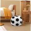 HOLIDYOYO 2pcs Soccer Pattern Stuffed Animal Storage Bag Soft Multi-Functional Bean Bag Cover for Toys Portable and Lightweight Organizing for Boy Girl view 2