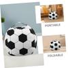 HOLIDYOYO 2pcs Soccer Pattern Stuffed Animal Storage Bag Soft Multi-Functional Bean Bag Cover for Toys Portable and Lightweight Organizing for Boy Girl view 4