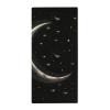 ADASGHBY Facial Towels Quick Drying Bath Towel Ultra Soft Highly Absorban Crescent Moon on Black Background Hand Towels for Gym Travel Camp Pool view 1