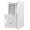 DIYEAH Modern Nightstand Hollow Storage Shelf for Bedroom Simple Design Bedside Table Versatile Furniture for Home Decor and Organization view 1