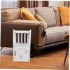 DIYEAH Modern Nightstand Hollow Storage Shelf for Bedroom Simple Design Bedside Table Versatile Furniture for Home Decor and Organization view 3