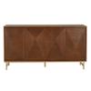 Christopher Knight Home Tensie Wooden Sideboard Cabinet, Large Sideboard Buffet Cabinet, Living Room Accent Storage Cabinet with Adjustable Shelves, Kitchen Cabinet Organizer for Coffee Bar, Brown view 2