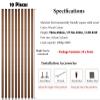 Ceiling to Floor Swivel Partition Post/ Wooden Room Dividers Adjustable Slats, 10 Posts Modern Wood Wall Room Divider Column for Living Room Restaurant Entrance, Home Decor Hollow Screen(Orange Wood,1 view 4