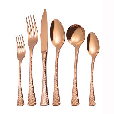 96-Pieces Fish Scale Handle Silverware Set Flatware Set for 16 Stainless Steel Utensils Set Mirror Polish Cutlery Set, Ergonomic, Dishwasher Safe for Restaurant & Formal Occasions, Rose Gold