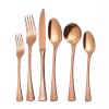 96-Pieces Fish Scale Handle Silverware Set Flatware Set for 16 Stainless Steel Utensils Set Mirror Polish Cutlery Set, Ergonomic, Dishwasher Safe for Restaurant & Formal Occasions, Rose Gold view 1