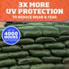 DURASACK Pro Max Heavy Duty Sand Bags for Flooding with 4,000 Hours UV Protection Sandbags for Weight, 100 lbs Capacity, 14x26 in, Green, 20 Count view 3