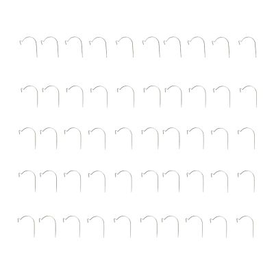 Bognajin 50Pcs Christmas Ornament Hooks, Stainless Steel Decorative Hangers, Lovely Rugged Design, Lightweight and Portable for Christmas Tree Decorating and Party