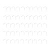 Bognajin 50Pcs Christmas Ornament Hooks, Stainless Steel Decorative Hangers, Lovely Rugged Design, Lightweight and Portable for Christmas Tree Decorating and Party view 1