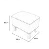 JDYHFKWP Leather Upholstered Cube Pouf Footstool with Solid Wood Frame Small Square Living Room Coffee Table Bench 36x26x30cm (14x10x12inch) view 2