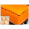 JDYHFKWP Leather Upholstered Cube Pouf Footstool with Solid Wood Frame Small Square Living Room Coffee Table Bench 36x26x30cm (14x10x12inch) view 3