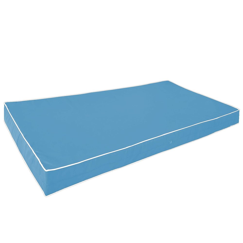 Outdoor Daybed Cushion Cover Twin Size, Porch Swing Bed Mattress Cover with U-Shaped Large Zipper, Fade Resistant Polyester Fabric Cushion Slipcover for Patio Furniture, 75x39x9 Inch, Sky Blue