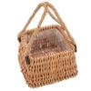 Portable Woven Bamboo Flower Basket with Handle for Decor view 1