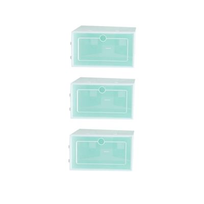 OHPHCALL 6pcs Stackable Shoes Storage Box, Thicken PP Organizer
