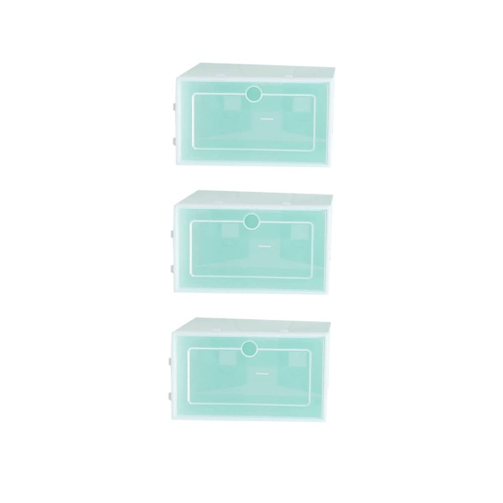 OHPHCALL 6pcs Stackable Shoes Storage Box, Thicken PP Organizer
