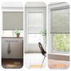 Persilux No Drill No Tools Cordless Mini Blinds 1" Aluminium Mini Blinds, Window Shades No Screws Venetian Horizontal Blackout Blinds for Windows, Living Room/Bedroom/Kitchen, Grey, 48" W x 64" H view 4