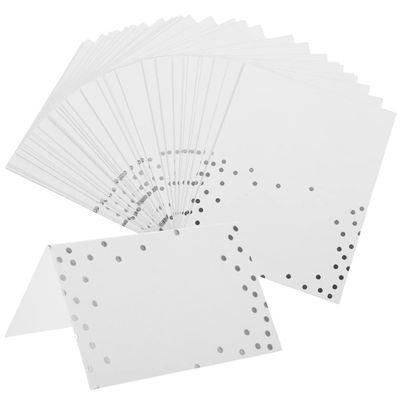 Homoyoyo 100pcs Dot Printing Wedding Name Cards Elegant Table Seating Place Cards for Events Parties and Banquets Smooth Edges and Quality for Memorable Occasions