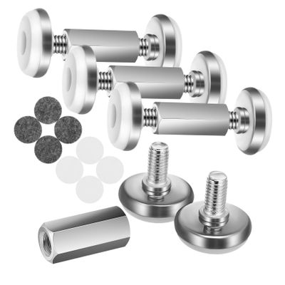 Alipis 4pcs Secure Bed Frame Stabilizer Headboard Stopper Sway Device Easy Install Wall Protector Furniture Stabilizer
