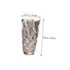 Alipis Elegant Glass Flower Vessel Brown Home Decor Vase for Flower Arrangements and Wedding Centerpieces view 2