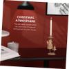 Creative Candle Stand 2pcs Iron Metal for Christmas Xmas Decor view 3