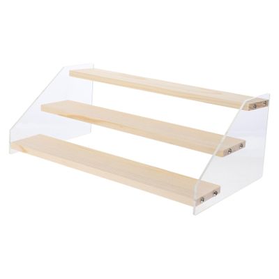 MAGICLULU Stepped Acrylic Display Stand for Dolls and Figures