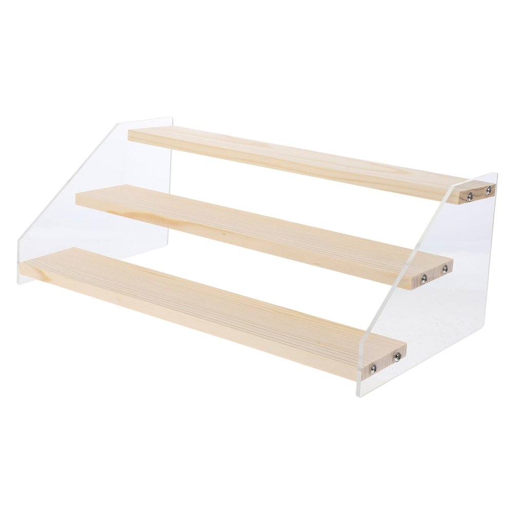 MAGICLULU Stepped Acrylic Display Stand for Dolls and Figures