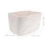 Alipis 2pcs Cotton Rope Storage Baskets Handles Woven Toy and Storage Bins for Organizing Clothes and Toys Modern Design Cotton Rope Baskets for Home Decor view 2