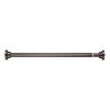 Adjustable Closet Hanging Rod No Drilling, Extra Long Tension Rod, Heavy Duty Clothes Drying Rod Between Cabinets/Garment Rack Bar for Clothing Store Balcony Wall(Brown,21.6-31.5in (55-80cm)) view 1