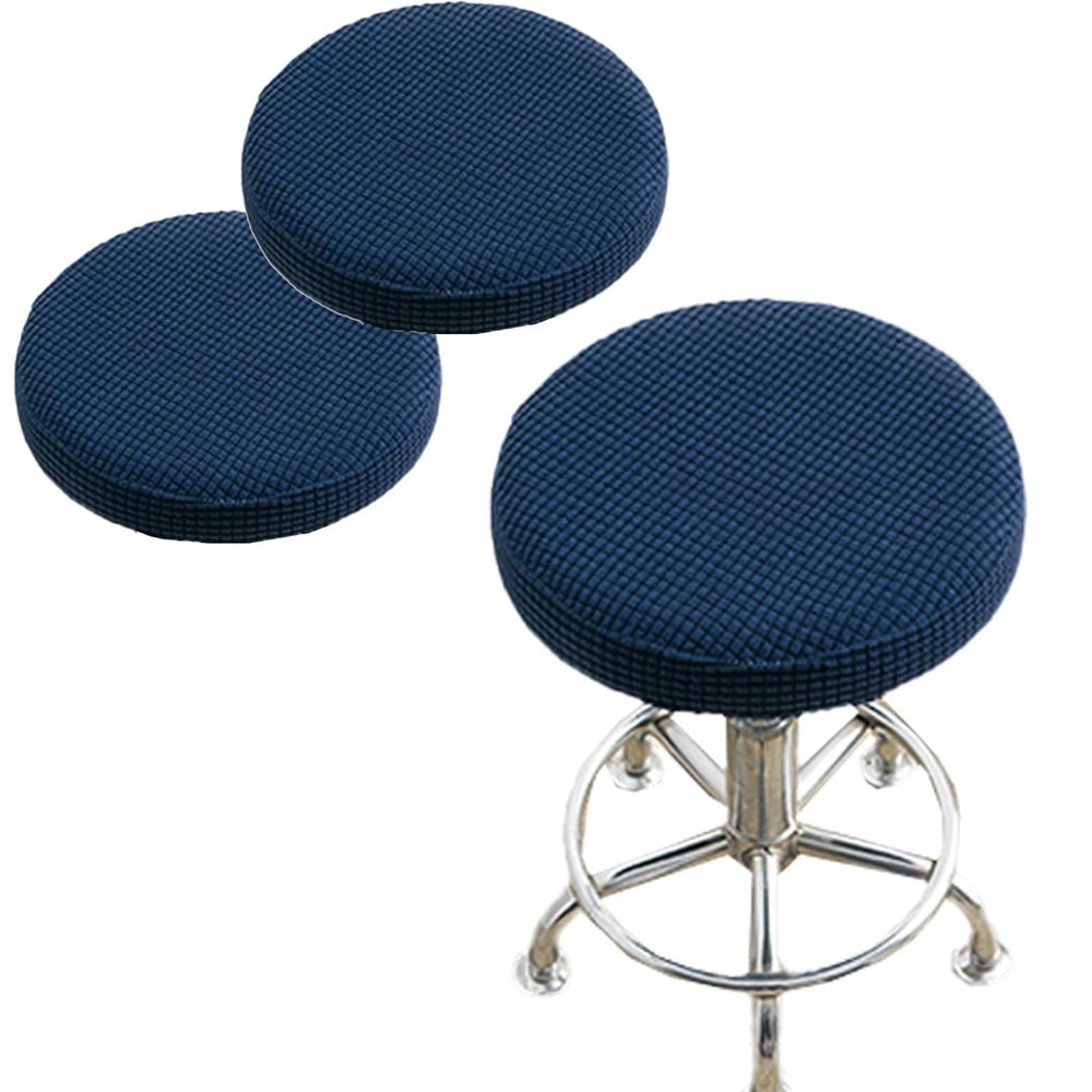 Miecoae Set of 2 Bar Stool Covers, Washable Fabric Dia.12 14 16 17 18 19 22" Round Stretchy Tops Easy to Install Washable(W27,22x8in)