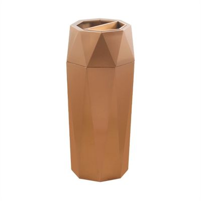 SDdPulse Trash Can Garbage Bin Diamond-Shaped Vertical Trash Can Large-Capacity Commercial Trash Can with Ashtray