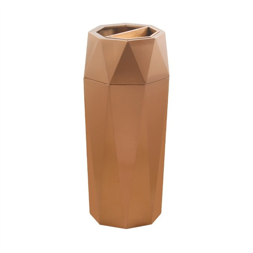 SDdPulse Trash Can Garbage Bin Diamond-Shaped Vertical Trash Can Large-Capacity Commercial Trash Can with Ashtray