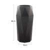 SDdPulse Trash Can Garbage Bin Diamond-Shaped Vertical Trash Can Large-Capacity Commercial Trash Can with Ashtray view 2