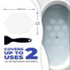 Clear Bloom Anti-Slip Shower Stickers, Non-Slip Bathtub Floor Grip, 24 Pack view 2