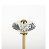 CatchDragon Brass Gold Free Standing Paper Towel Holder Countertop,Decorative Paper Towel Holder Stand with Marble Base and Crystal Ornament for Kitchen Bathroom (White Base/Crystal, Small-9.2inch) view 4