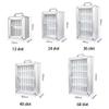 Cell Phone Storage Cabine 12/24/36/48/60 Slots Silver Wall-Mounted Pocket Chart Cell Phones Storage Cabinet with Handle and Key for School Classroom Office Exam(12) view 3