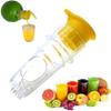 1/2/3pcs Lemon Squeezer, Screw Top Citrus Juicer with Lid | Compact Manual Juice Extractor with Built-In Filter | Orange Citrus Press, Spout(Yellow,2 Pieces) view 3