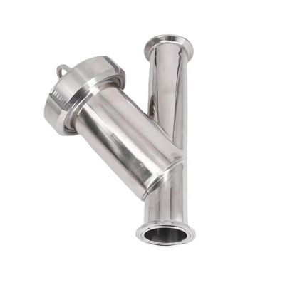 3/4" OD X 1.5" Tri Clamp Sanitary Y-Strainer Filter, 304 Stainless Steel, 20-1000 Mesh, 16 Bar Pressure, for Homebrew Beer, Dairy(600 Mesh)